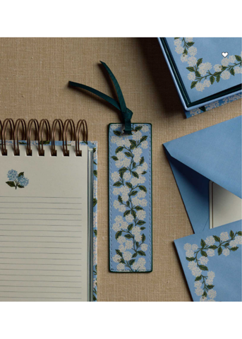 Blue Hydrangea Bookmark