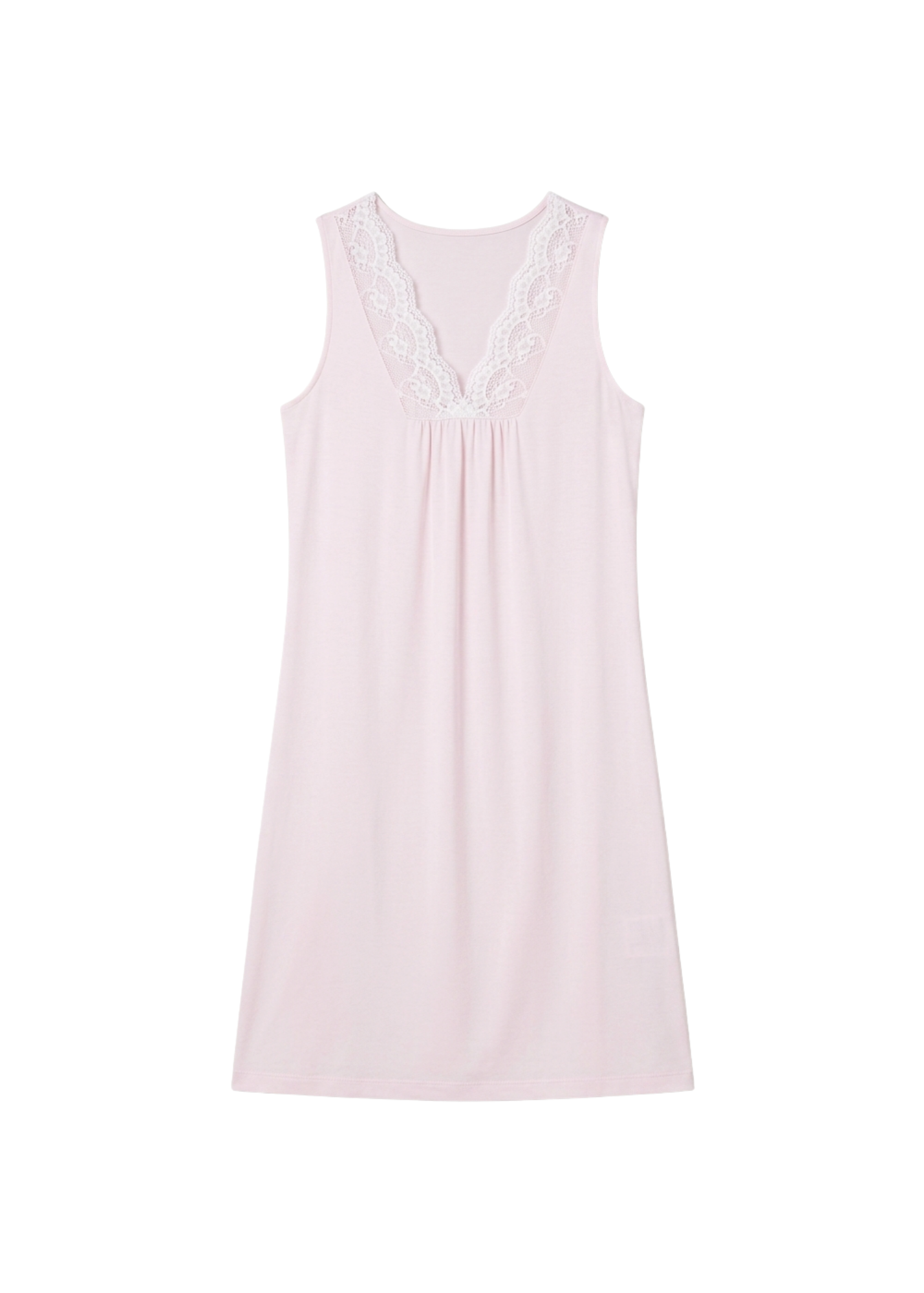 Butterknit Eyelet Lace Sleeveless Gown in Pink