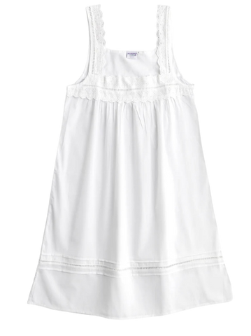 Maeve Pintucked Short Nightgown in White