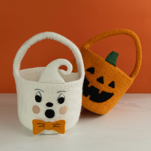 Ghost Felt Halloween Bucket