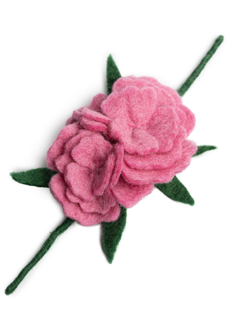 Carnation Felted Wire Napkin Ring