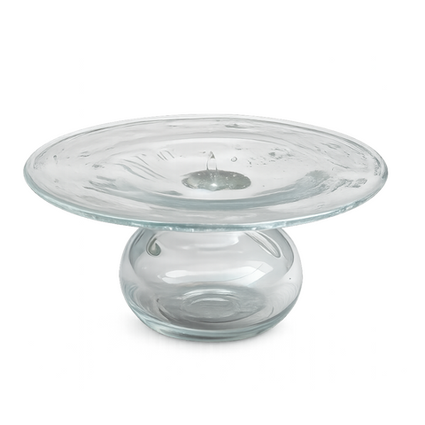 CD Vase in Clear Glass