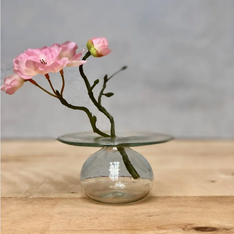 CD Vase in Clear Glass