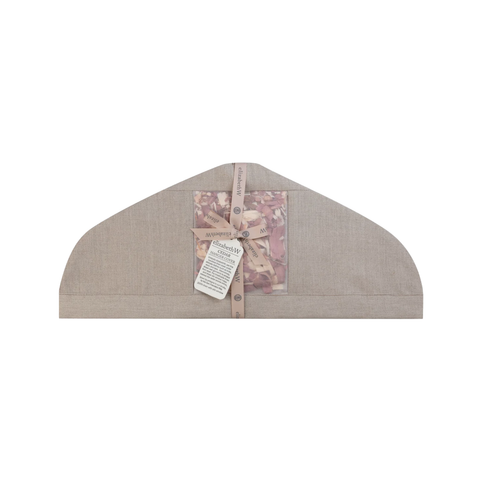 Cedar Hanger Cover Sachet In Natural Linen