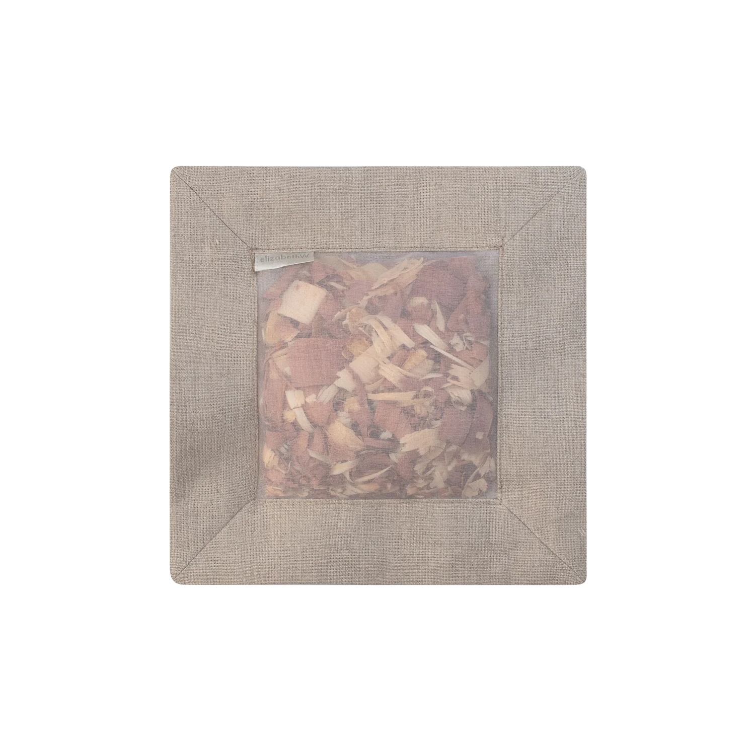 Cedar Scented Sachet In Natural Linen