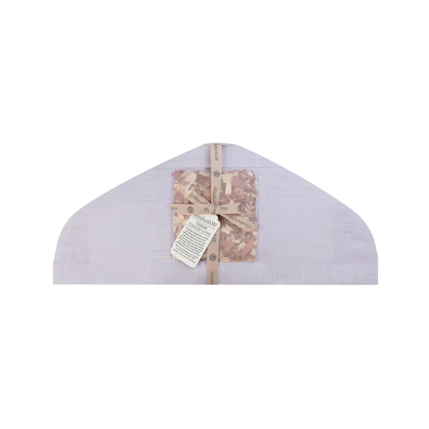 Lavender Hanger Cover Sachet In Purple Linen