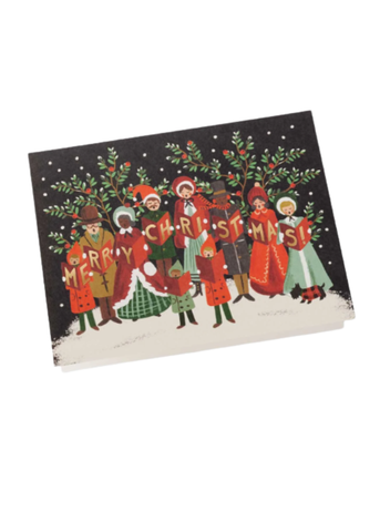 Christmas Carolers Greeting Card