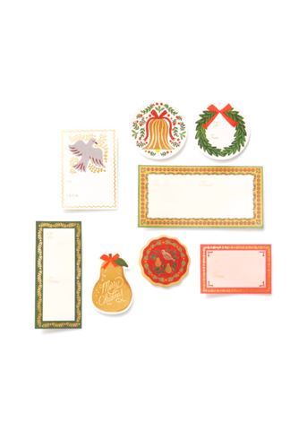 Christmastide Illustrated Holiday Sticker Sheets