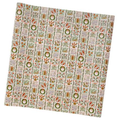 Christmastide Illustrated Holiday Wrapping Paper Roll