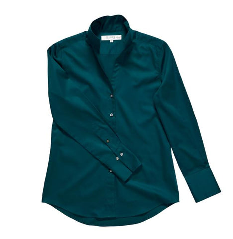 The League Easy-Care Poplin Long sleeve Shirt in Emerald