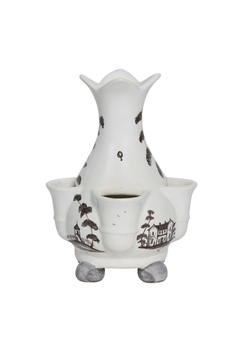 Country Estate Tulipiere Vase in Flint