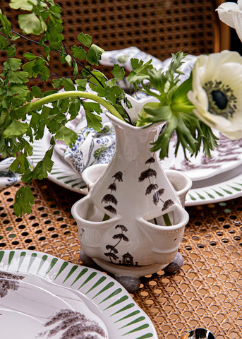 Country Estate Tulipiere Vase in Flint