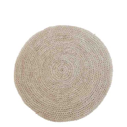 Crochet Abaca Underplate in White