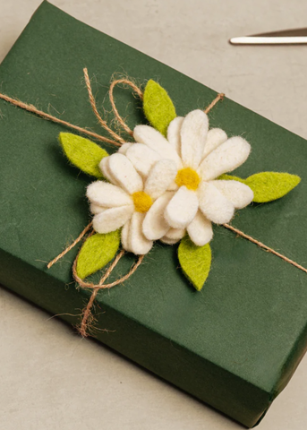 Daisy Felted Wire Napkin Ring