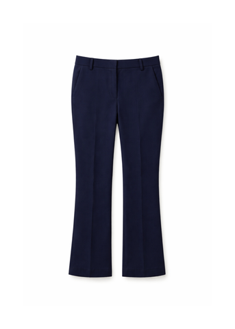 Crosby Cropped Flare Trouser in Midnight