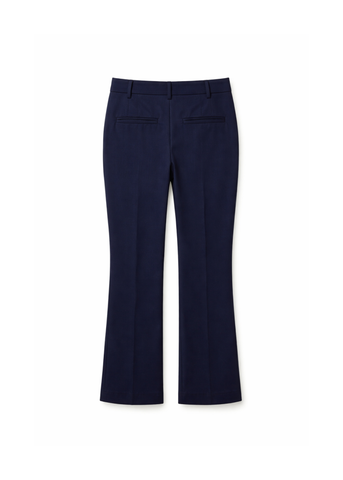 Crosby Cropped Flare Trouser in Midnight