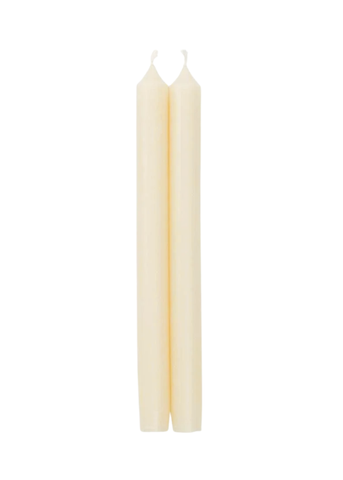 Pair of Dinner Candles in Ivory