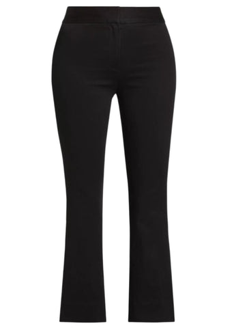 Crosby Cropped Flare Trouser in Black