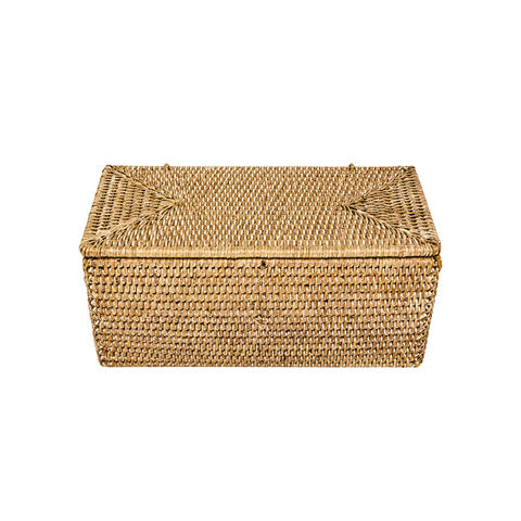 Rattan Double Toilet Paper Holder
