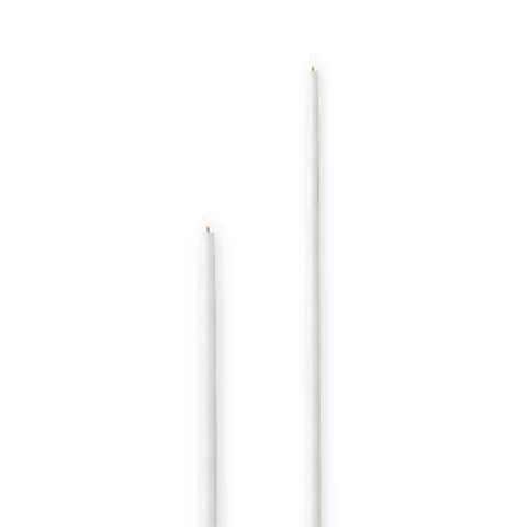 LED Tall Taper Candle In Nordic White