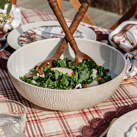 Blenheim Whitewash Oak Serving Bowl