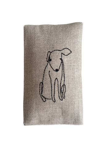 Hand Embroidered Dogs - Lavender Sachet Set of 3