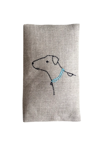 Hand Embroidered Dogs - Lavender Sachet Set of 3