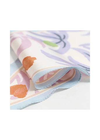 Ethereal Mirage Silk Diamond Scarf in Pastel