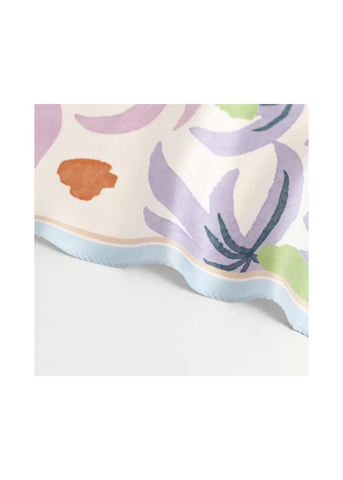 Ethereal Mirage Silk Diamond Scarf in Pastel