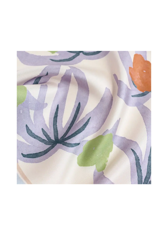 Ethereal Mirage Silk Diamond Scarf in Pastel