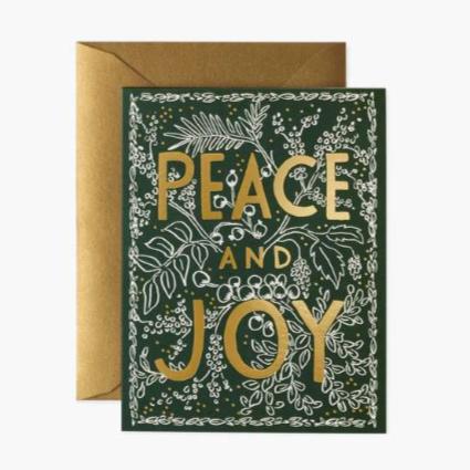 Evergreen Peace Illustrated Greeting Card