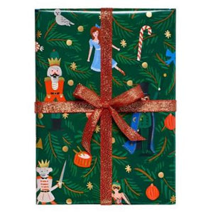 Evergreen Nutcracker Illustrated Holiday Wrapping Paper Roll