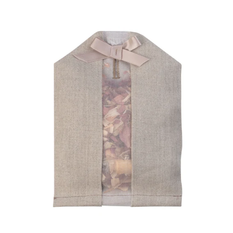 Cedar Hanger Sachet in Natural Linen