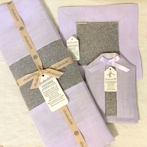 Lavender Scented Linen Hanger Sachet in Purple