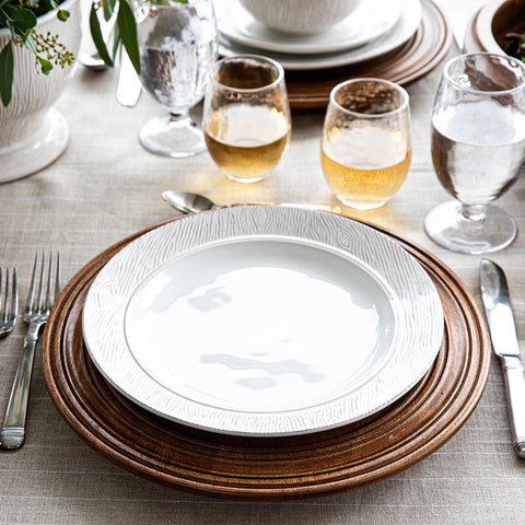 Blenheim Whitewash Oak Dinner Plate