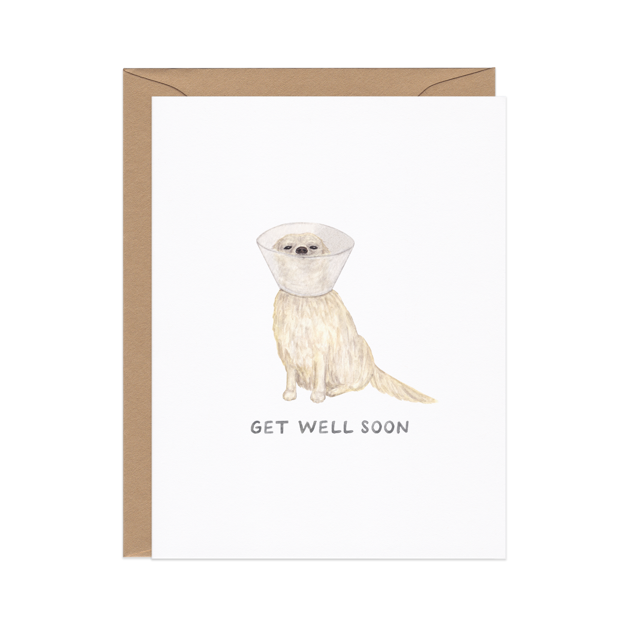 Get Well Pup — Animal Pun Sympathy / Support Card