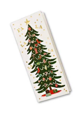 Fa La La Tree Illustrate Greeting Card