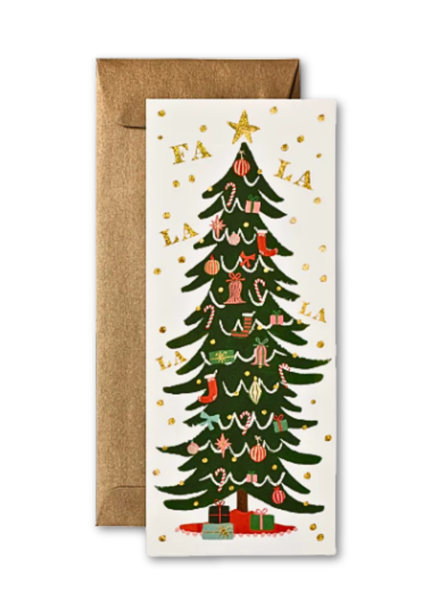 Fa La La Tree Illustrate Greeting Card