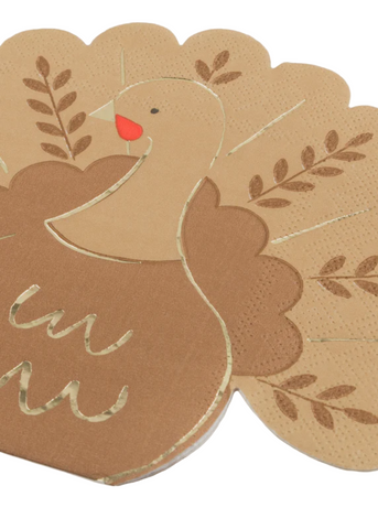 Folk Turkey Napkin Set