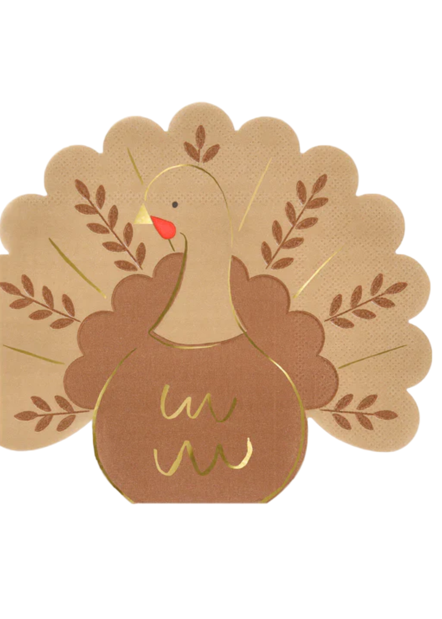 Folk Turkey Napkin Set