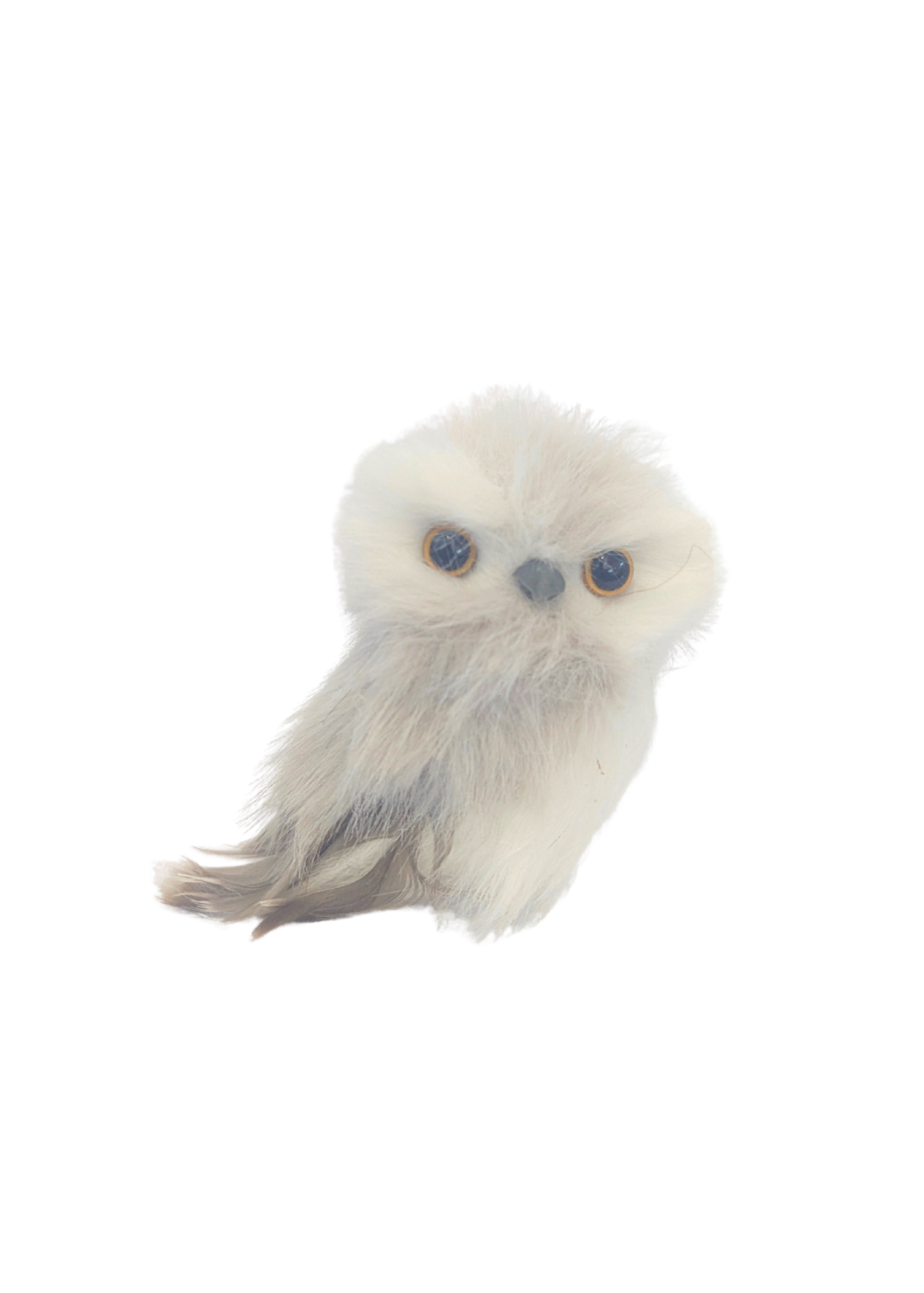 Feathered Furry Owl Ornament