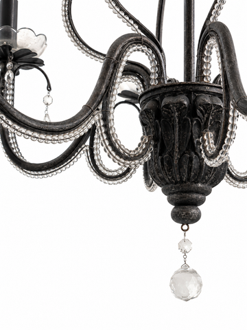 Scarlett PM Chandelier In Ash Grey