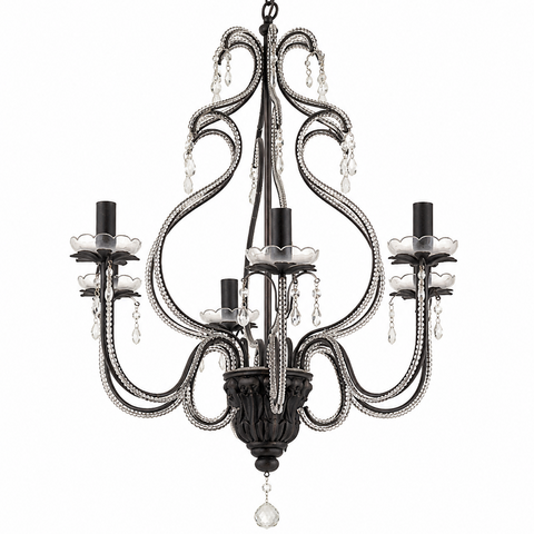 Scarlett PM Chandelier In Ash Grey