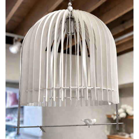 Little Bird Chandelier In White