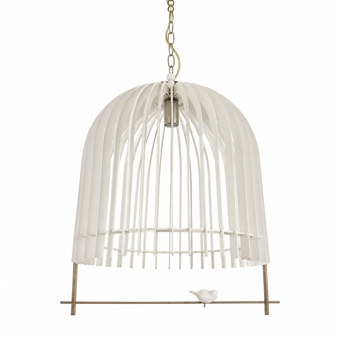 Little Bird Chandelier In White
