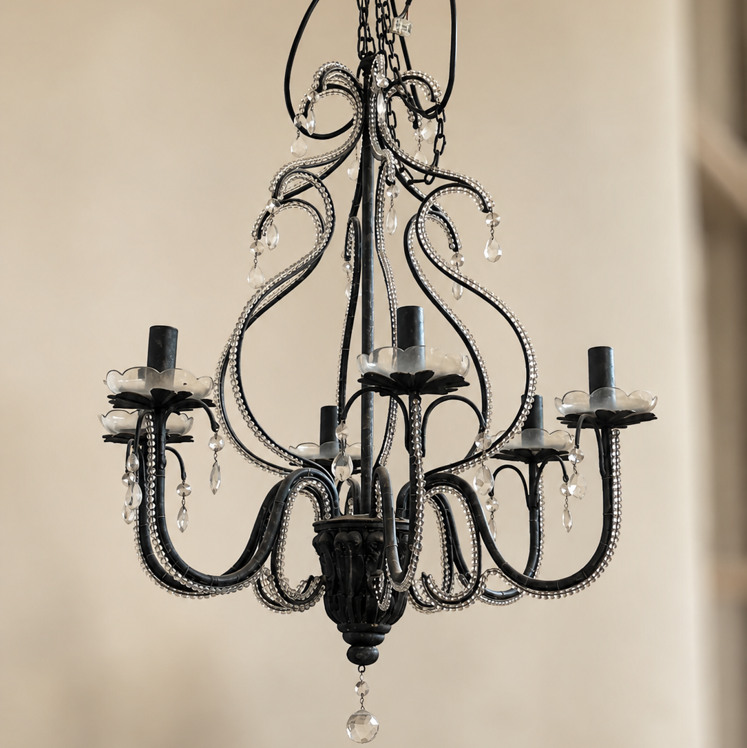 Scarlett PM Chandelier In Ash Grey