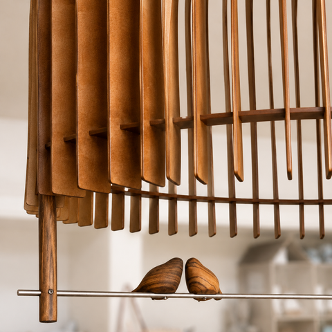 Little Bird Chandelier In Natural