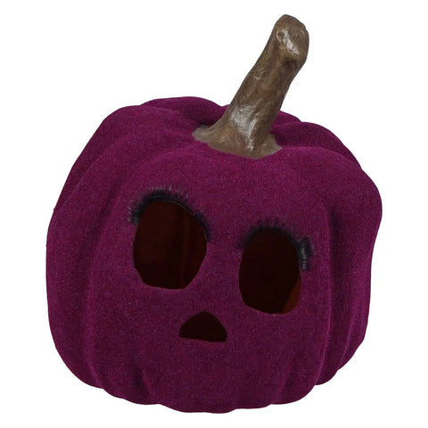 Flocked Jol Pumpkin