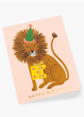 Lion Birthday Greeting Card