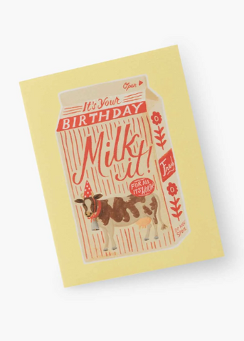 Milk It Birthday Greeting Card